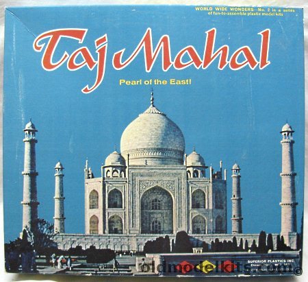 Superior Plastics 1/375 Taj Mahal - Pearl of the East - With Display Stand, 2100-400 plastic model kit